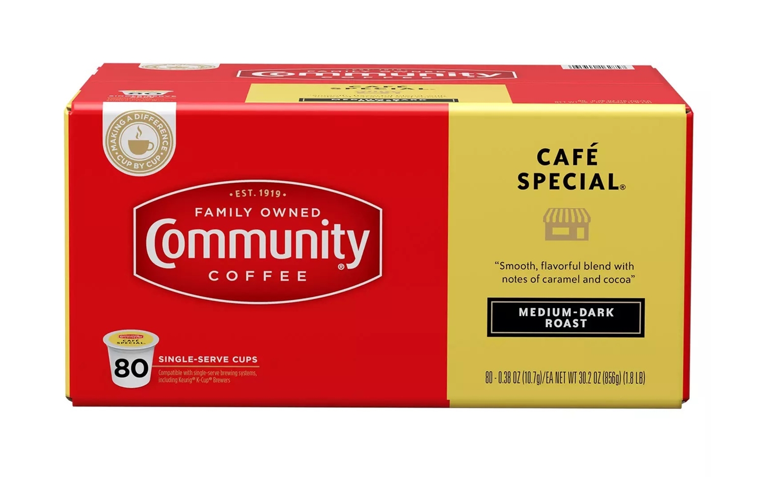 (image for) Community Coffee Single Serve Pods CafeSpecial (80 K-Cups) - Click Image to Close